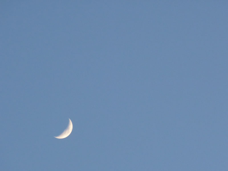 Moon from Pendle Hill